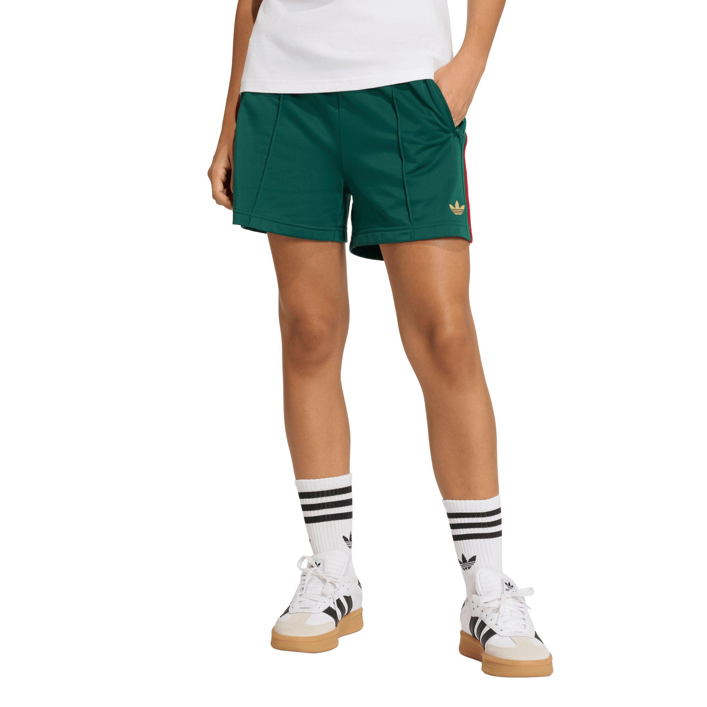 adidas Originals Women's Firebird Classic Shorts - Dark Green - DK GREEN